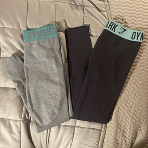 Two gym shark leggings size L